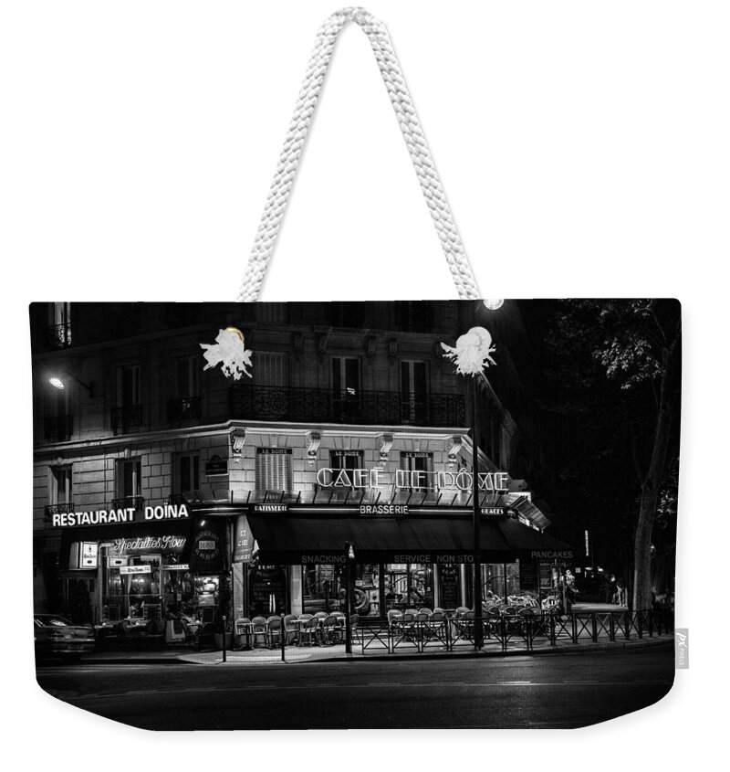 Paris Midnight In Paris Weekender Tote Bag featuring the photograph Midnight in Paris by Ian Good