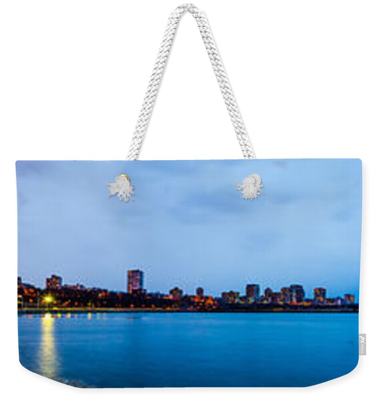 Milwaukee Weekender Tote Bag featuring the photograph Milwaukee Skyline - Version 1 by Wild Fotos