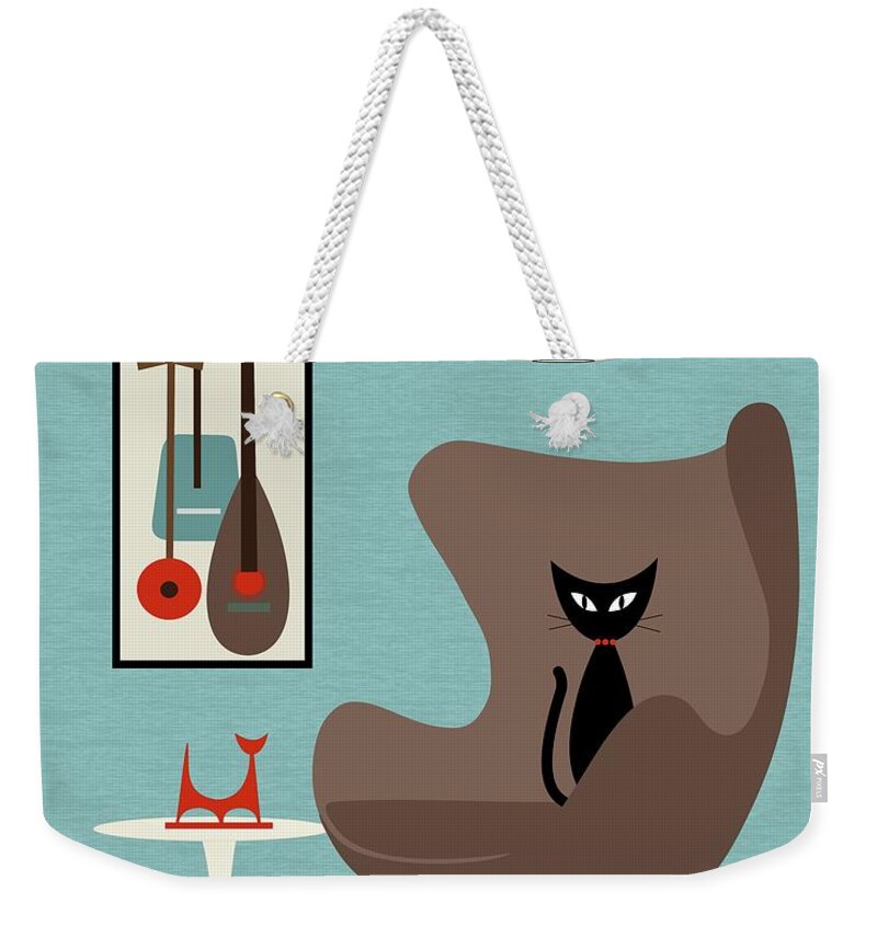 Eames Weekender Tote Bag featuring the digital art Mini Gravel Art 4 by Donna Mibus