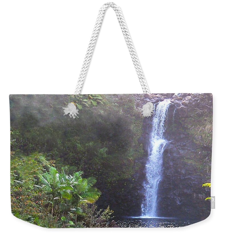 Fine Art Print Weekender Tote Bag featuring the photograph Misty Falls by Patricia Griffin Brett