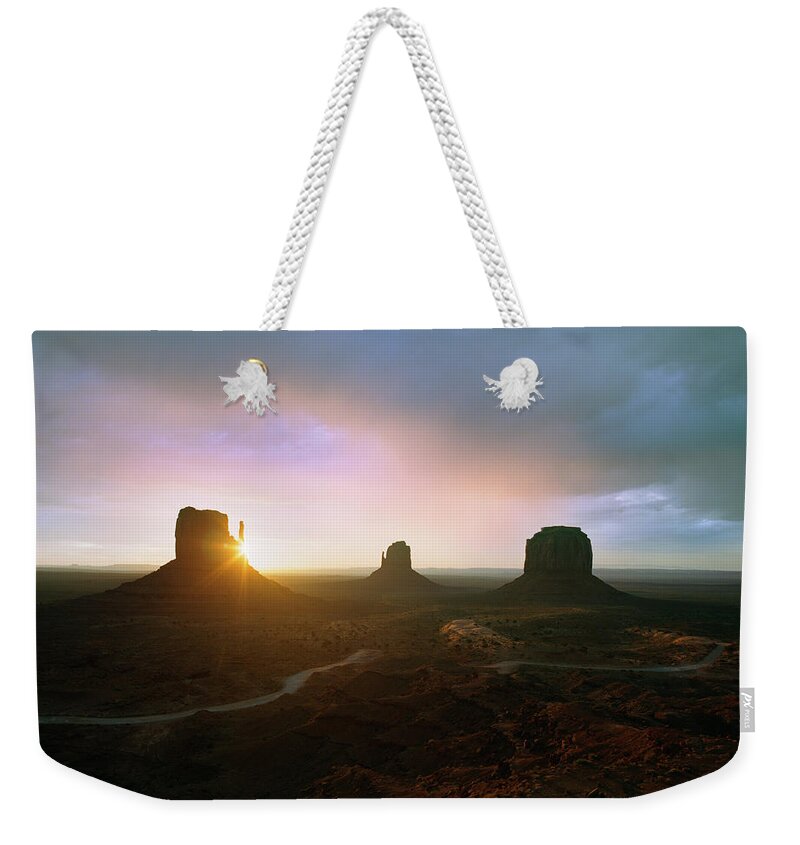 Scenics Weekender Tote Bag featuring the photograph Mitens At Sunrise by Gary Yeowell