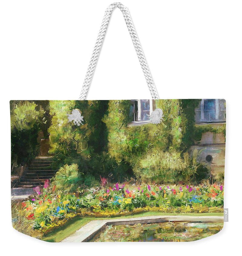 By Danella Students Weekender Tote Bag featuring the painting Monet Hommage 1 by Theo Danella