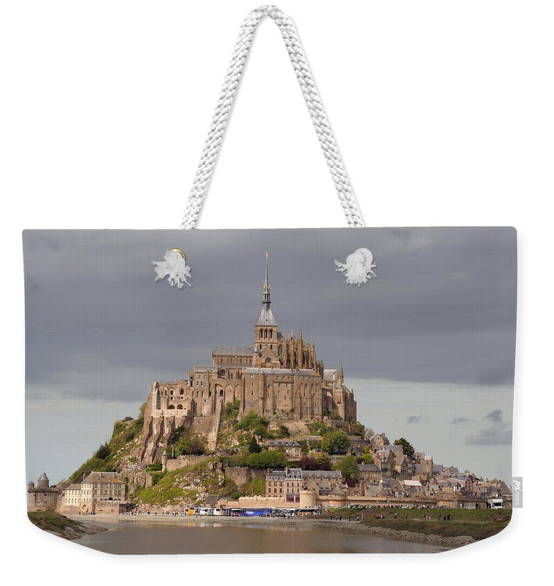 Mont St Michel Weekender Tote Bag featuring the photograph Mont St Michel by Wes and Dotty Weber