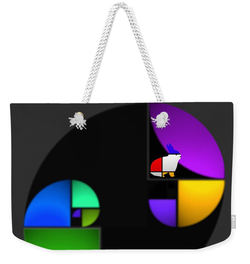  Weekender Tote Bag featuring the painting Moon Shot by Charles Stuart