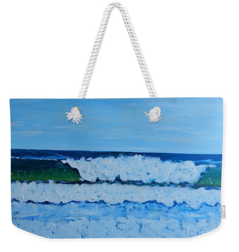 Impressionism Weekender Tote Bag featuring the painting More Waves at Bulli Beach by Pamela Meredith