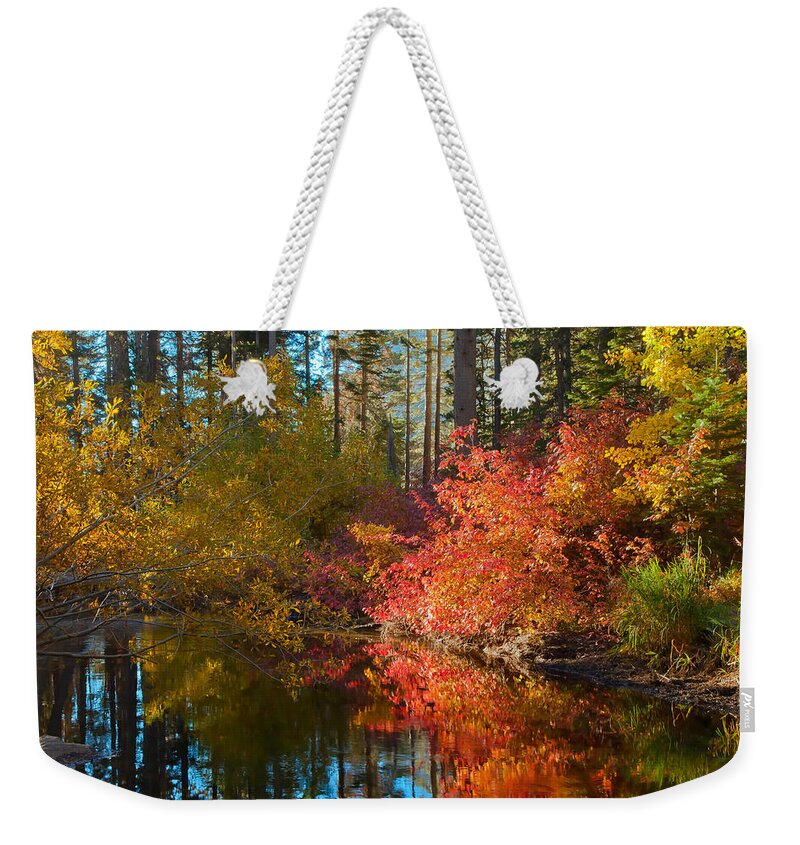 Landscape Weekender Tote Bag featuring the photograph Morning Glow by Jonathan Nguyen