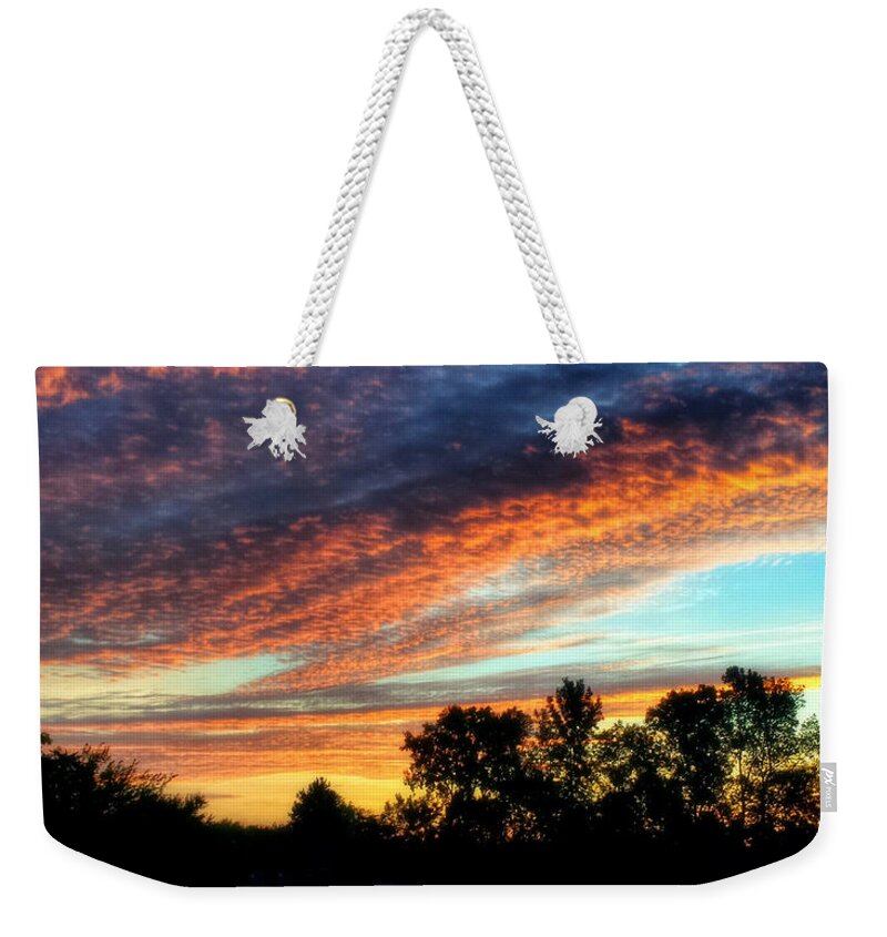 Clouds Weekender Tote Bag featuring the photograph Morning Has Broken by Andrea Platt