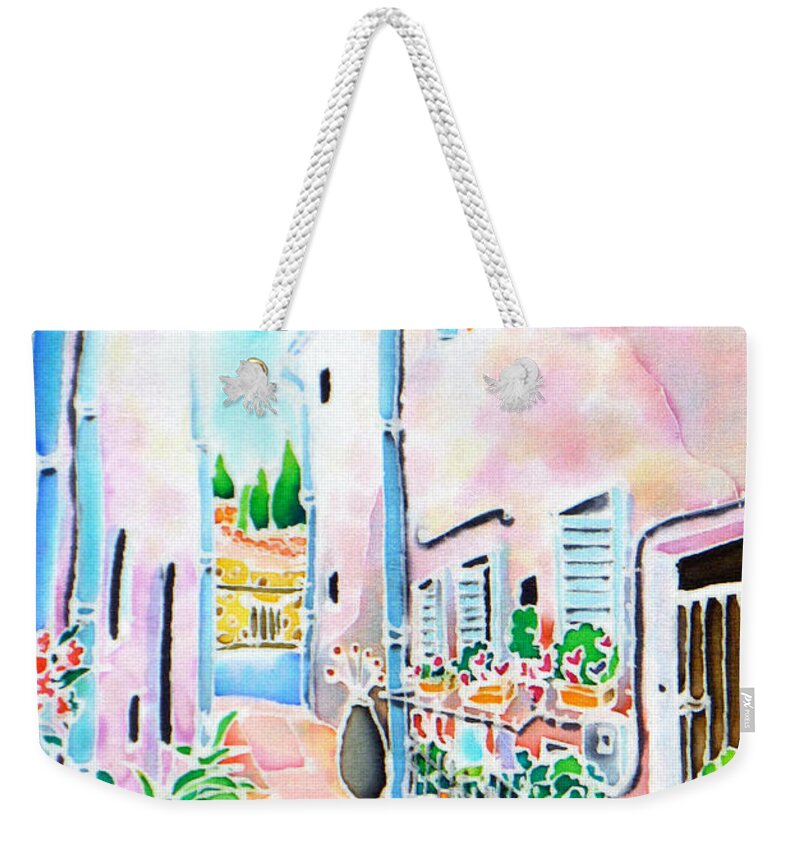 France Weekender Tote Bag featuring the painting Morning light by Hisayo OHTA