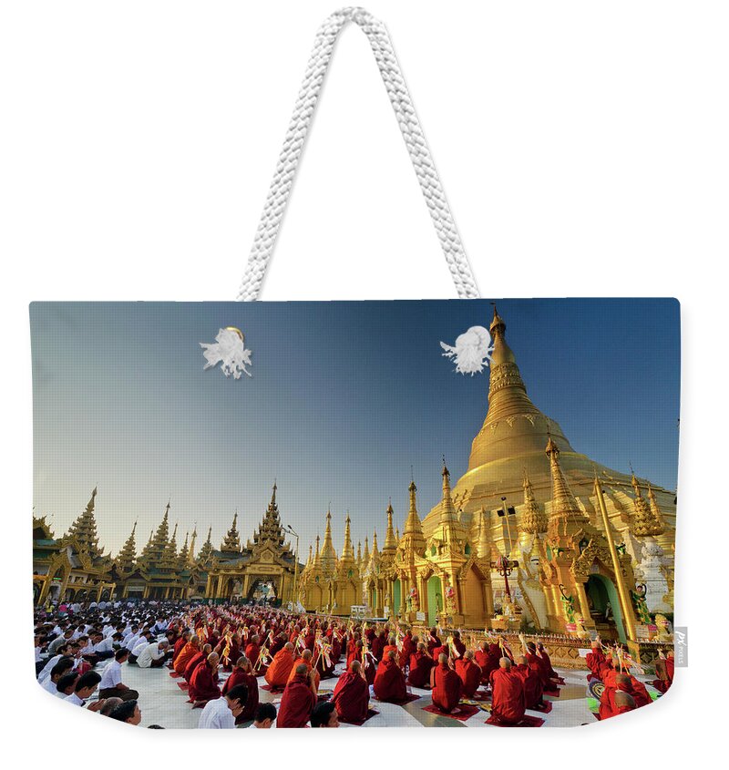 Arch Weekender Tote Bag featuring the photograph Morning Prayer Service At The by Rwp Uk