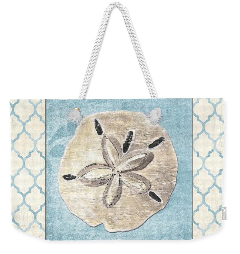 Shell Weekender Tote Bag featuring the painting Moroccan Spa 2 by Debbie DeWitt