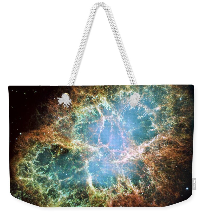 3scape Weekender Tote Bag featuring the photograph Most detailed image of the Crab Nebula by Adam Romanowicz