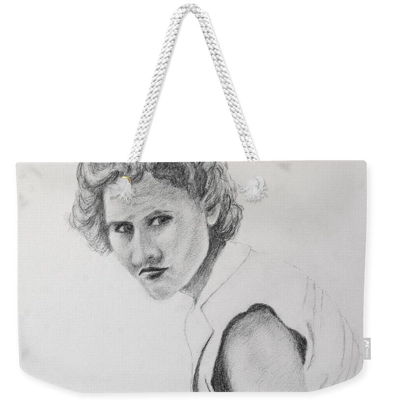 Woman Weekender Tote Bag featuring the photograph Mother by Daniel Reed