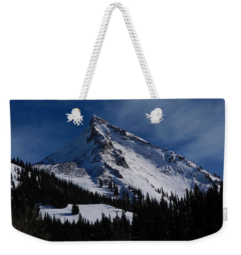 Mount Crested Butte Weekender Tote Bag featuring the photograph Mount Crested Butte by Raymond Salani III