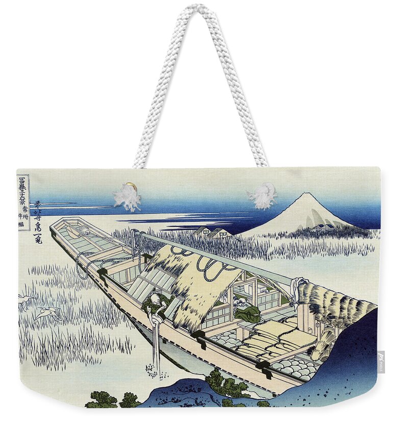 Fine Arts Weekender Tote Bag featuring the photograph Mount Fuji, Ushibori, Hitachi Province by Science Source
