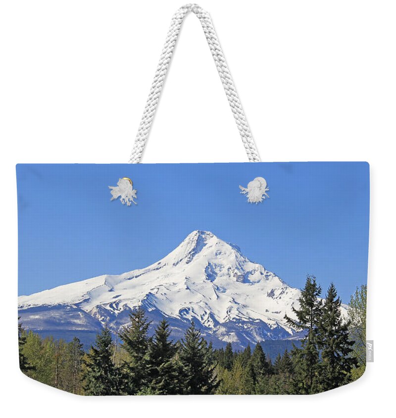 Mount Hood Weekender Tote Bag featuring the photograph Mount Hood Mountain Oregon by Jennie Marie Schell