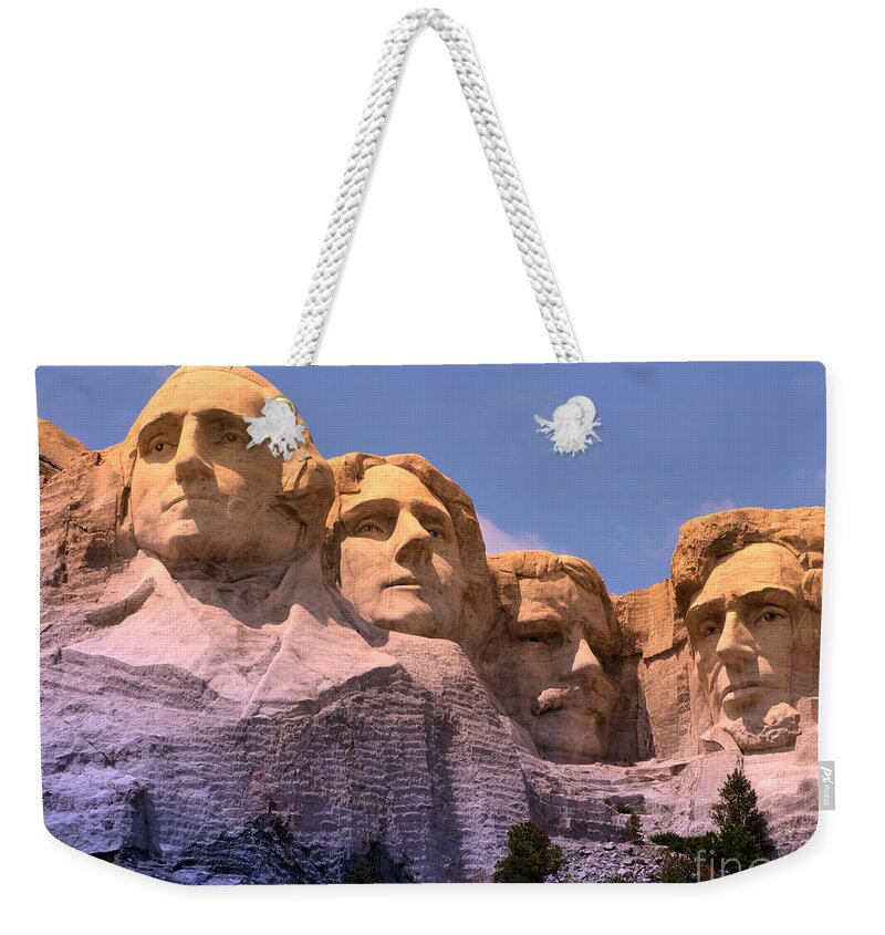 Mount Rushmore Weekender Tote Bag featuring the photograph Mount Rushmore by Olivier Le Queinec