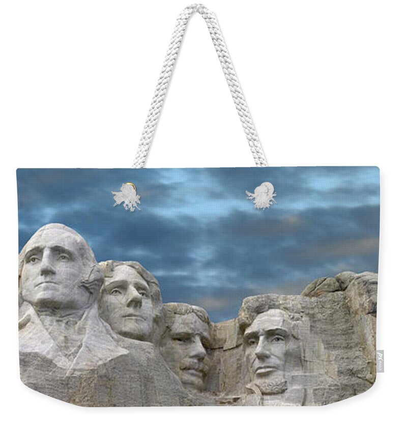00176018 Weekender Tote Bag featuring the photograph Mount Rushmore South Dakota by Tim Fitzharris