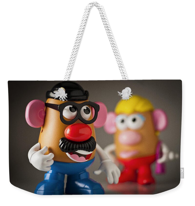 Mr Weekender Tote Bag featuring the photograph Mr. Potato Head by Bradley R Youngberg