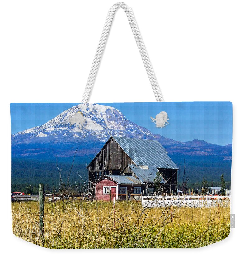 Mt. Adams Weekender Tote Bag featuring the photograph Mt. Adams Summer by Patricia Babbitt