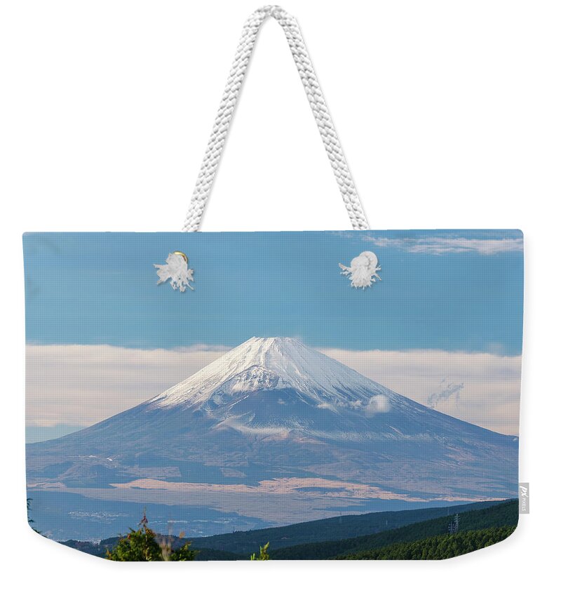 Tranquility Weekender Tote Bag featuring the photograph Mt Fuji From Jukkoku-pass by Tommy Tsutsui