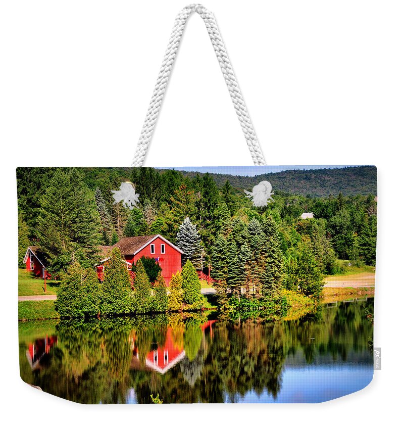 Mt. Snow Weekender Tote Bag featuring the photograph Mt. Snow in Summer by Mitchell R Grosky