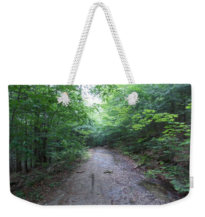 Dirt Road Weekender Tote Bag featuring the photograph Muddy Road by Catherine Gagne
