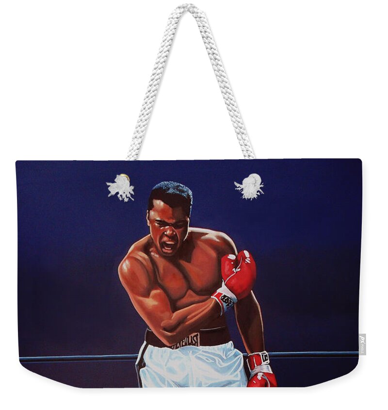 Famous Athlete Paintings Weekender Tote Bags