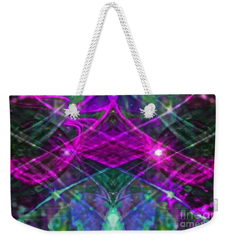 Abstract Weekender Tote Bag featuring the photograph Multiplicity Universe 2 by Chris Anderson