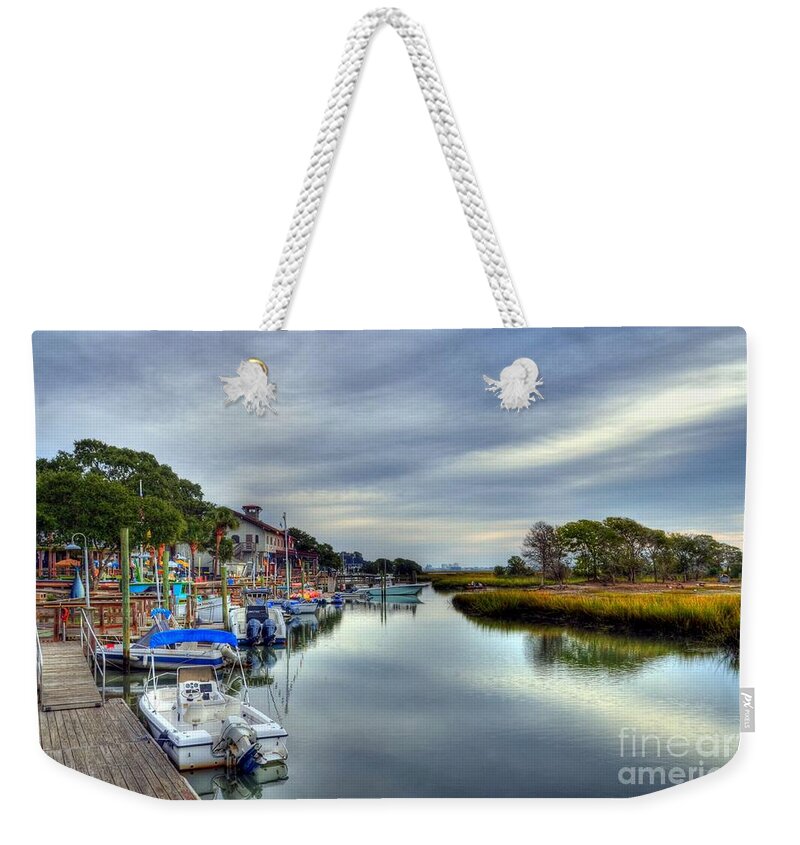 Murrells Inlet Weekender Tote Bag featuring the photograph Murrells Inlet Morning 5 by Mel Steinhauer