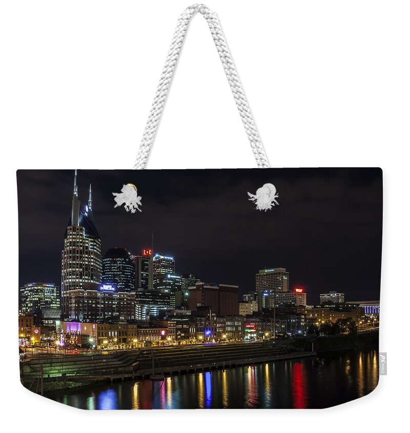 Www.cjschmit.com Weekender Tote Bag featuring the photograph Music and Lights by CJ Schmit