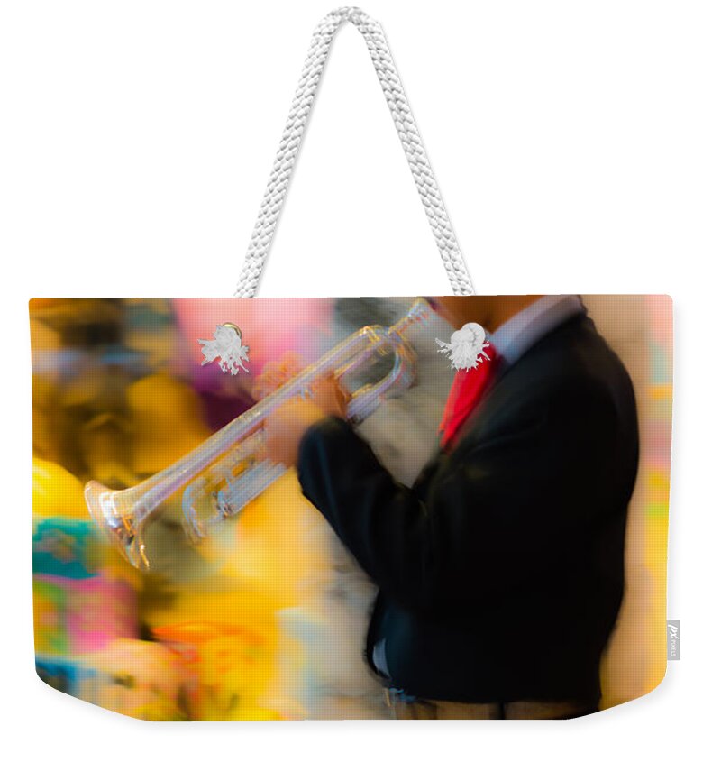 Music Weekender Tote Bag featuring the photograph Musical Impression by David Downs