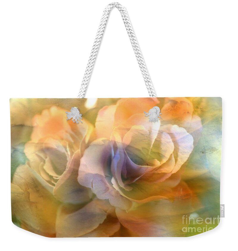 Rose Weekender Tote Bag featuring the photograph Muted Roses by Judy Palkimas