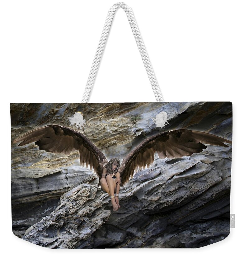 Angel Weekender Tote Bag featuring the photograph My Guardian Angel by Acropolis De Versailles
