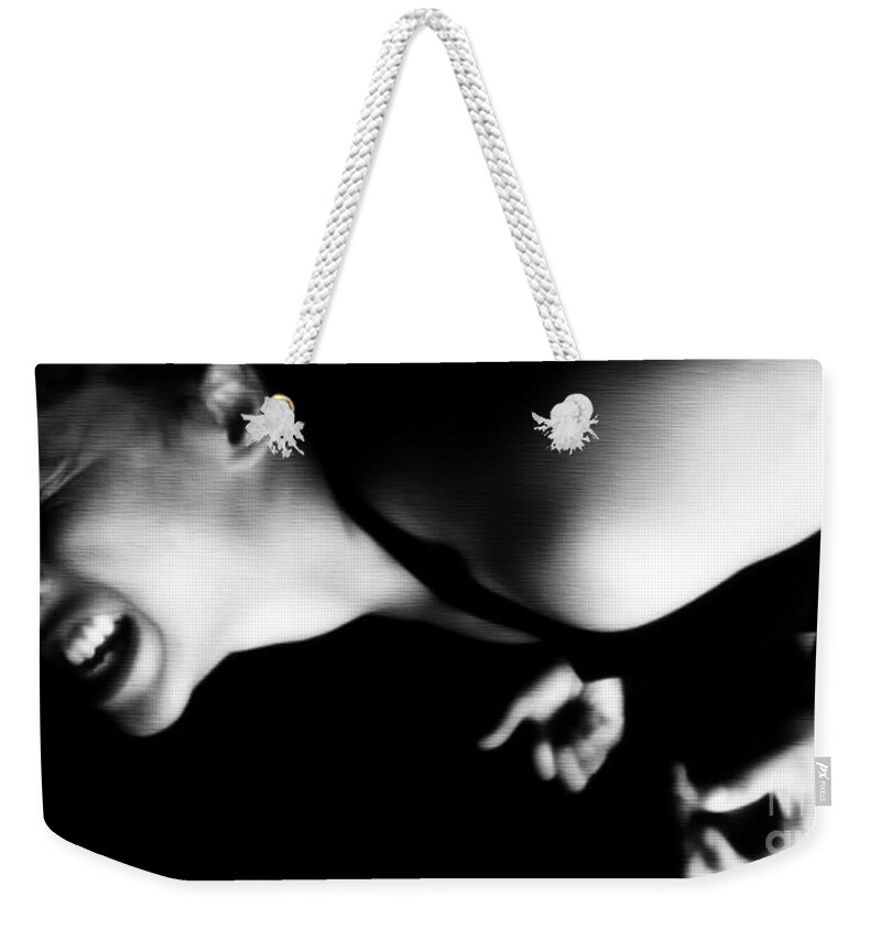  Weekender Tote Bag featuring the photograph My heart Screams for this to STOP by Jessica S