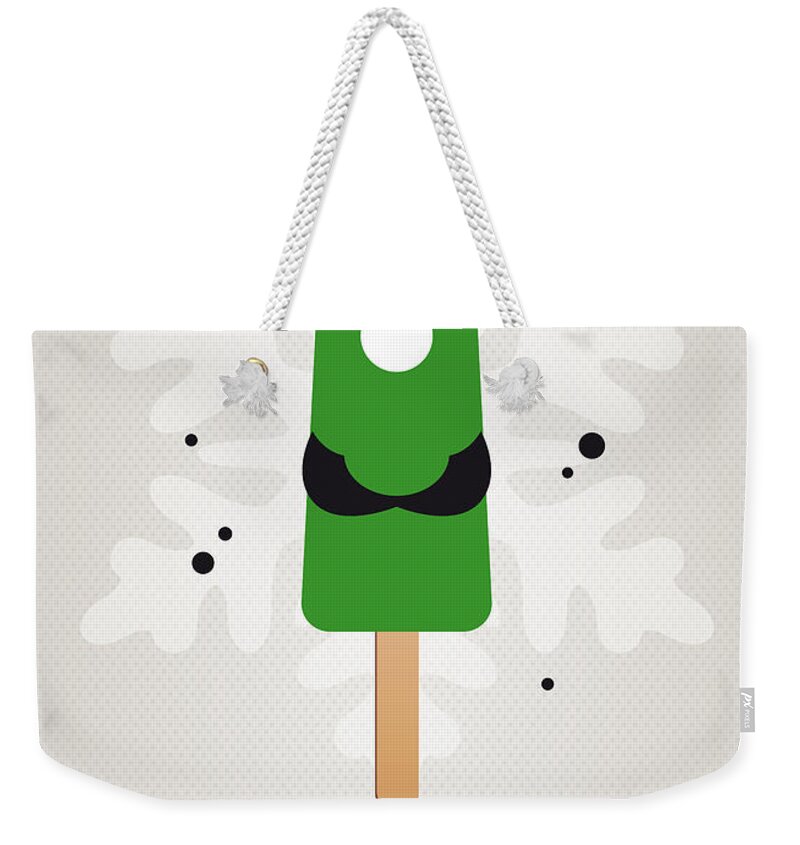 1 Up Weekender Tote Bag featuring the digital art My NINTENDO ICE POP - Luigi by Chungkong Art