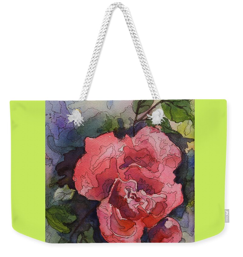 Flowers Weekender Tote Bag featuring the painting Oh Glorious, Radiant You by Maria Hunt