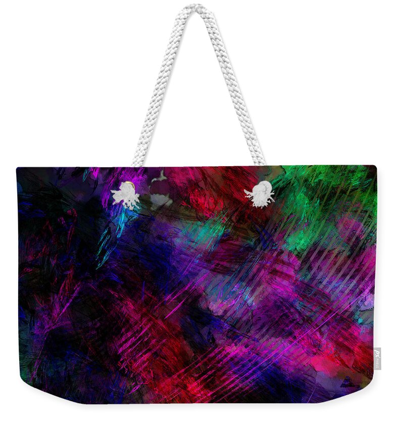 Chaos Weekender Tote Bag featuring the digital art Mystery Wave Of Cosmic Radiation by Jeff Iverson