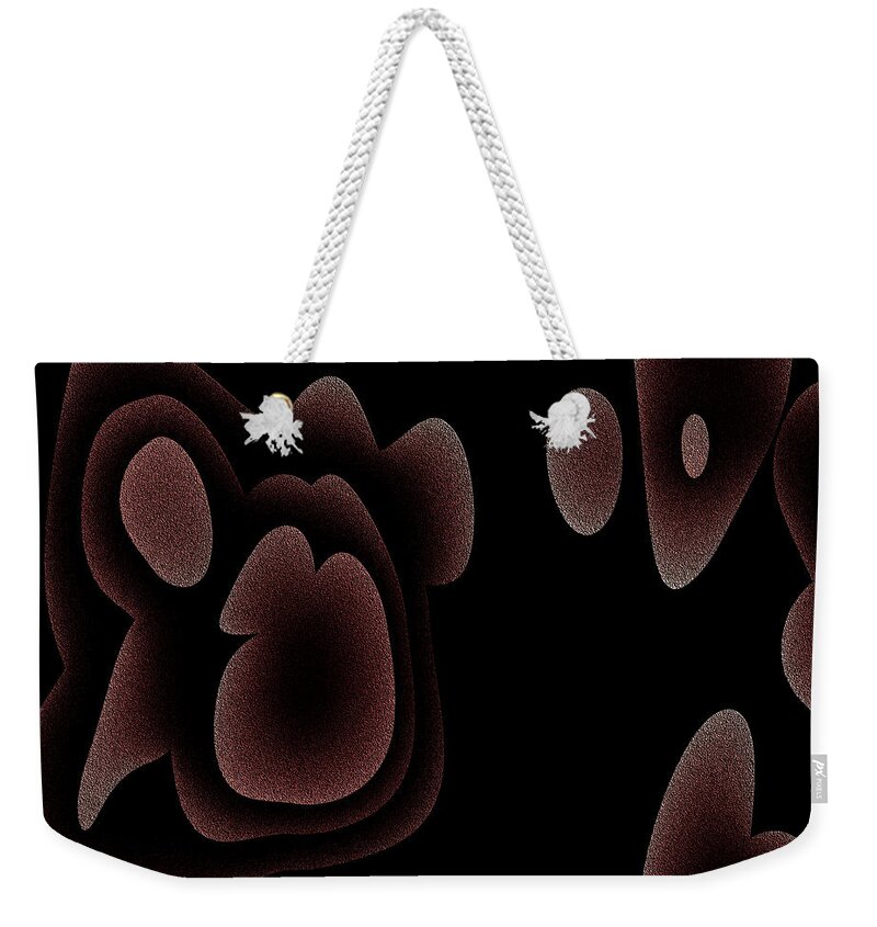 Abstract Weekender Tote Bag featuring the digital art Nachdem by Jeff Iverson