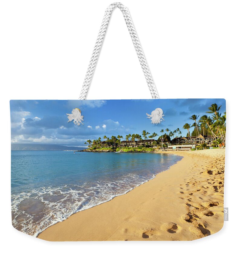 Scenics Weekender Tote Bag featuring the photograph Napili Bay, Maui by Michaelutech