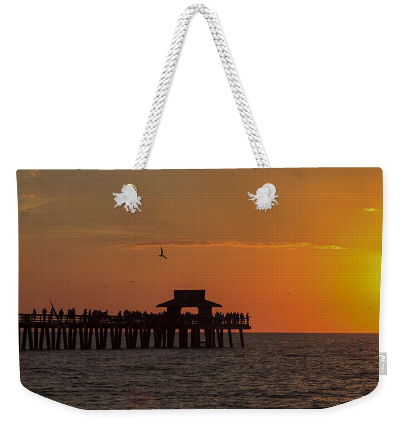 Bayshore Weekender Tote Bag featuring the photograph Naples Sunset by Raul Rodriguez
