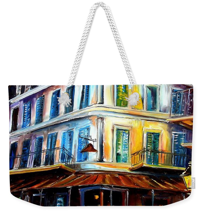 New Orleans Weekender Tote Bag featuring the painting Napoleon House by Diane Millsap