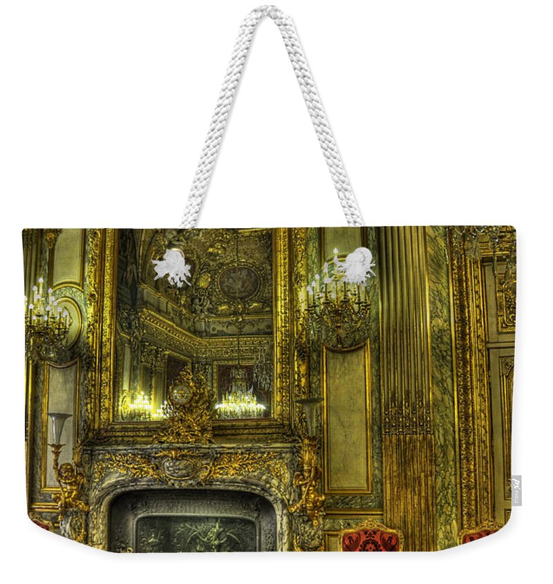 Paris Louvre Weekender Tote Bag featuring the photograph Napoleon III Room by Michael Kirk