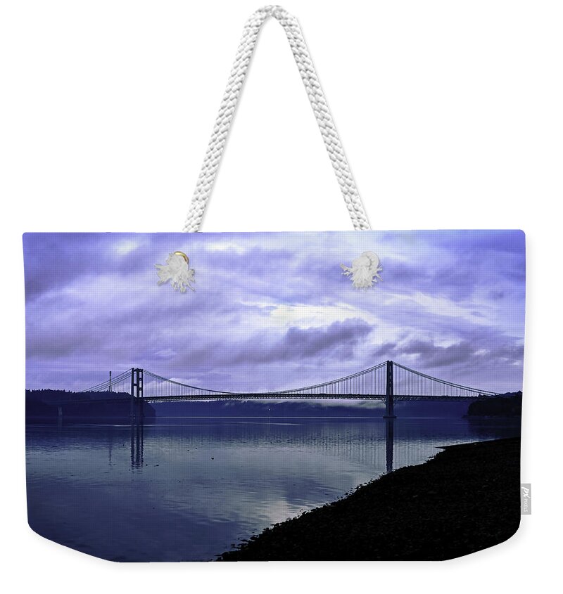 Narrows Bridge Weekender Tote Bag featuring the photograph Narrows Bridge by Anthony Baatz