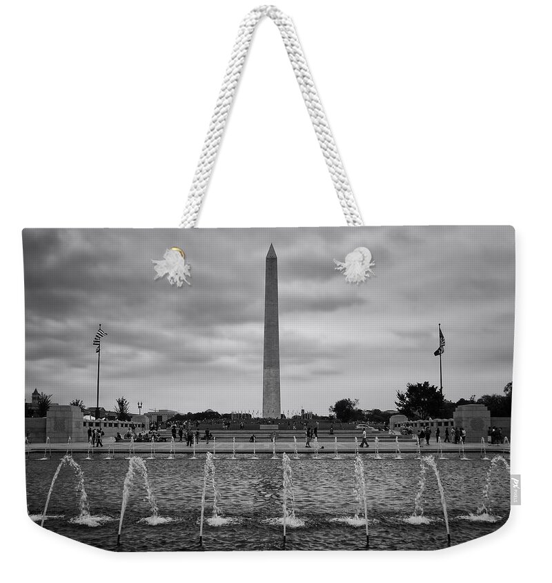 National World War Ii Memorial Weekender Tote Bag featuring the photograph National by Ben Shields