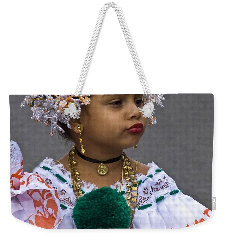 Weekender Tote Bag featuring the photograph National Costume of Panama by Heiko Koehrer-Wagner