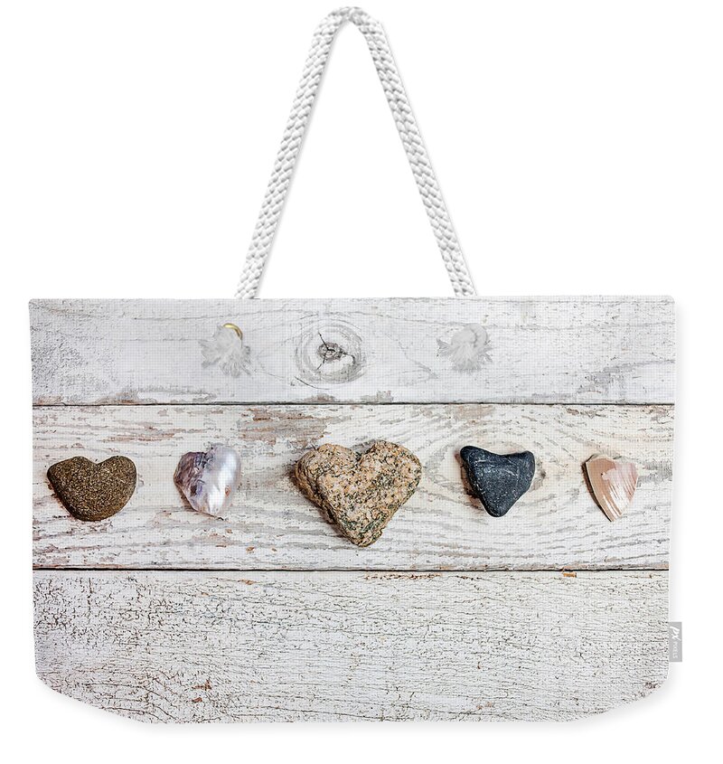 Hearts Weekender Tote Bag featuring the photograph Nature's Hearts by Art Block Collections