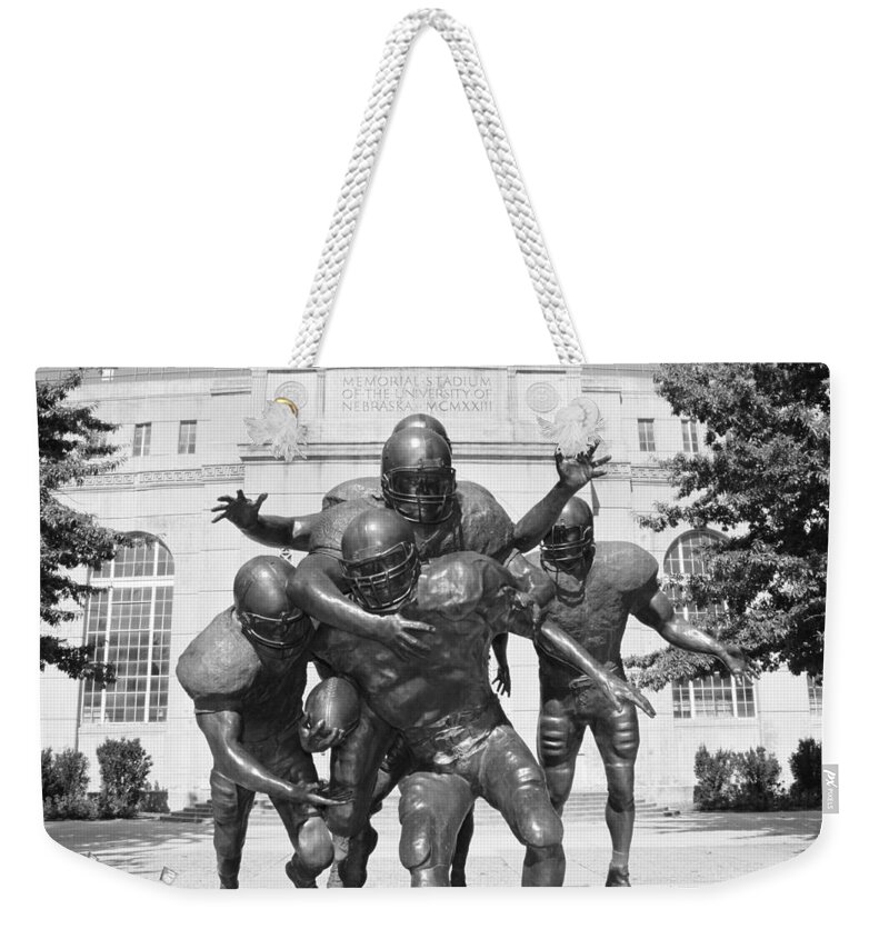 University Of Nebraska Weekender Tote Bag featuring the photograph Nebraska Football by John Daly