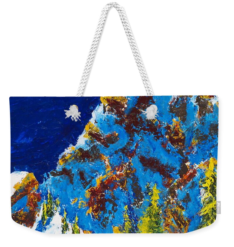 Mountains Weekender Tote Bag featuring the painting Needles Two by Walt Brodis