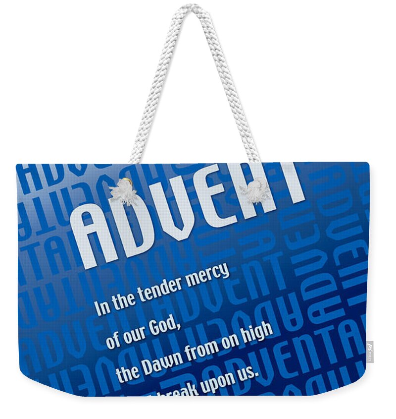 Advent Weekender Tote Bag featuring the digital art New Dawn by Chuck Mountain