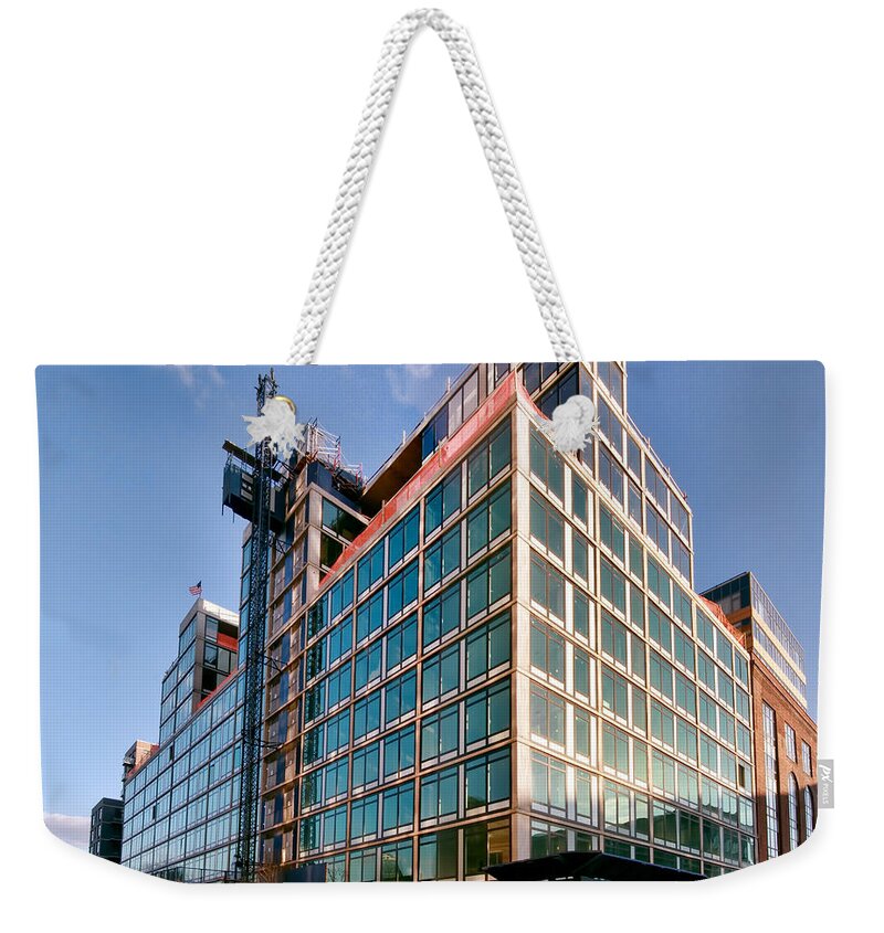  Weekender Tote Bag featuring the photograph New Neighbors by Steve Sahm